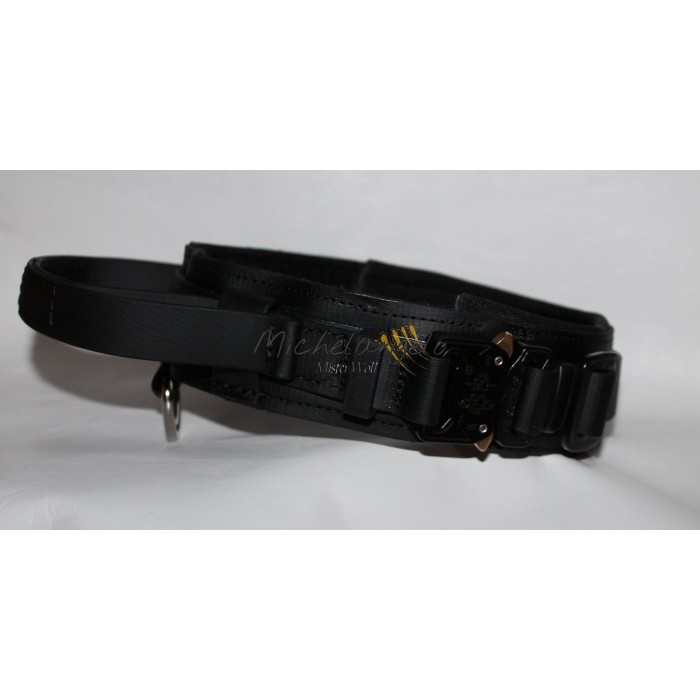 STEALTH Dawg -- BLACKOUT 1 in. Biothane Collar with Black Hardware